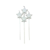 Velita estrella x4 plata