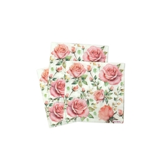 Servilletas flor de rosas