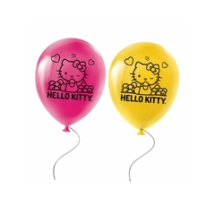 Globos látex hello kitty x6