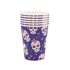 Vasos calavera mexicana