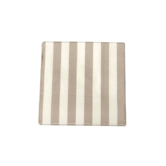 Servilletas rayas visón y blanco