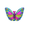 Globo mariposa turquesa y rosa 14”