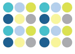 Vinilo lunares multicolor - comprar online