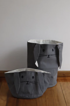 Organizador conejo gris - Algo Bonito Universo Artesanal