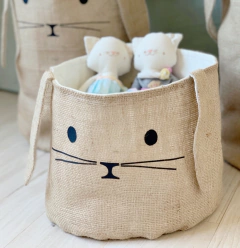 Organizador conejo rústico arpillera en internet