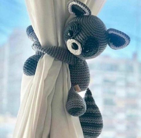 Sujetador de Cortinas, Koala tejido