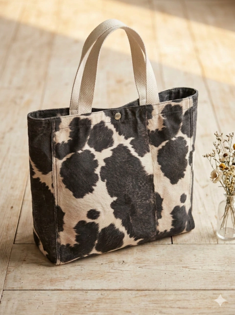 BOLSO COW GREY (A537)