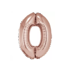 Globo Numero Rosa Gold 35cm - comprar online