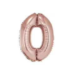 Globo Numero Rosa Gold 35cm - comprar online