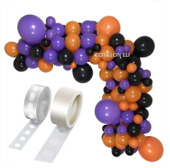 Arco Globos Halloween Globos Violeta Negro Naranja