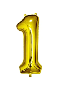 Globo Numero Dorado 35cm aprox en internet