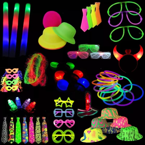 Combo Cotillon Luminoso Led Neon Carioca Fiesta 15 100 Inv COMBO103