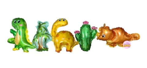 Guirnalda Globos Metalizados Dinosaurios