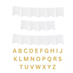 Banderin Personalizado Rosa Blanco Letras para armar - comprar online