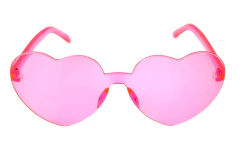 Anteojos Corazon Gafas Cristal Rojo Rosa Cotillon Despedida en internet