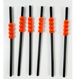 Sorbete Halloween Calabazas Tragos Naranja y Negro