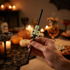 Imagen de Sorbete Halloween Esqueletos Brilla En La Oscuridad Tragos