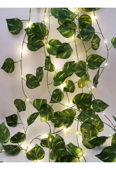 Guirnalda De Hojas Mini Hiedra Con Luz Luces Led Cálido 2 - comprar online