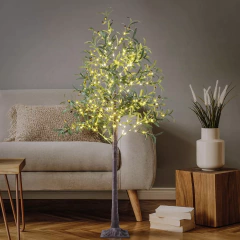 Arbol Olivo Luminoso Led Arbolito Navidad Luz Calida Deco - comprar online
