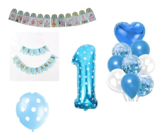 Combo Cumple Primer Añito 1 Año Guirnalda Foto 12 Meses Nene - comprar online