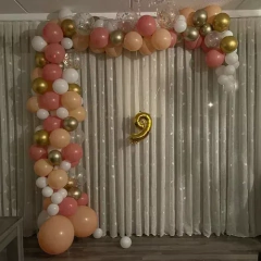 Arco Globos Rosa Retro Salmon Durazno Piñata Boho Chic - comprar online