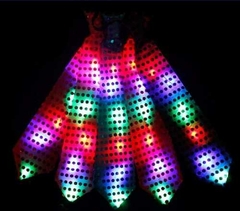 5 Corbatas Luminosas Lentejuelas Led Exc Calidad - Cotillon Eli