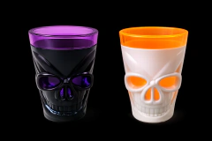 2 Vasos Shot Halloween Craneo Luminoso Led Skull Tequilero - comprar online