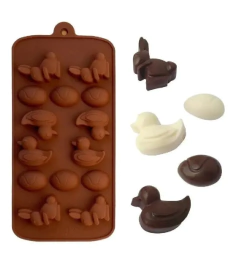 Molde De Silicona Mini Huevos De Pascua Conejo - comprar online