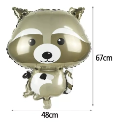 Globos Metalizados Animalitos Del Bosque Woodland X 3 en internet