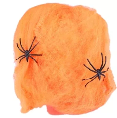 Halloween Tela De Araña Blanca C/ Araña - Cotillon Eli