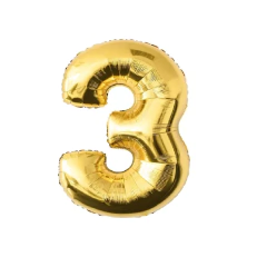 Globo Numero Dorado 35cm aprox - tienda online