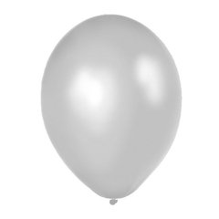 50 Globos Perlados Plateado 12 Pulgadas - Cotillon Eli