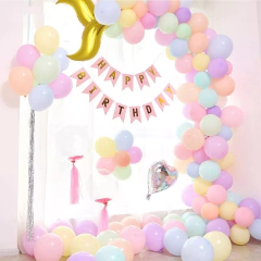 Arco Globos Cola Sirena Pastel Cola Sirenita Dorada - Cotillon Eli