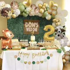 Set Globos Animalitos Bosque Verde Oliva Bambi en internet