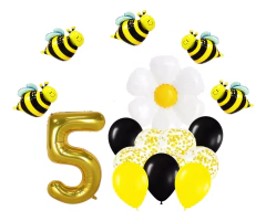 Imagen de Combo Globos Abejitas Abeja Flor Margarita Primavera
