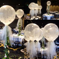 50 Globos Cristal Transparentes Latex 10 pulgadas - tienda online