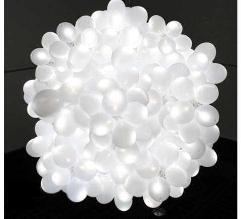 30 Globos Blancos 12 Pulgadas C/ Luz Led Blanca - Fiestas