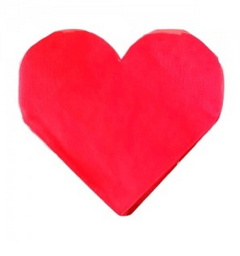 Servilletas Corazon Rojo San Valentin Aniversario - comprar online
