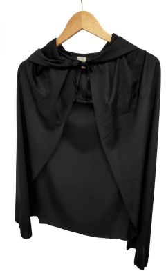 Capa Negra Dark Disfraz de Halloween Corta O Larga - tienda online