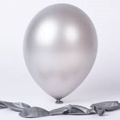 50 Globos Perlados Plateado 10 Pulgadas - comprar online