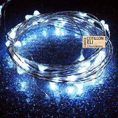 Guirnalda Calida Alambre Led Microled Pilas 3 Metros - tienda online