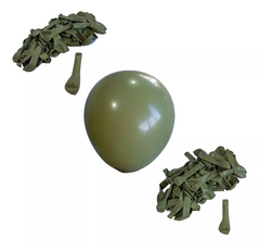 20 Globos Latex Verde Oliva Decoracion Arco 5 Pulgadas