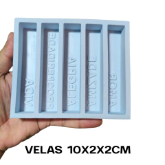 Forma Molde de silicone para velas Boas Vibrações vela Amor - comprar online