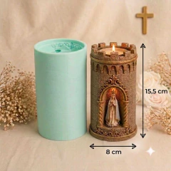 Forma de Silicone Gruta Porta Velas Nossa Senhora Luxo na internet