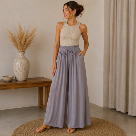 Pantalón Palazzo liso art 847