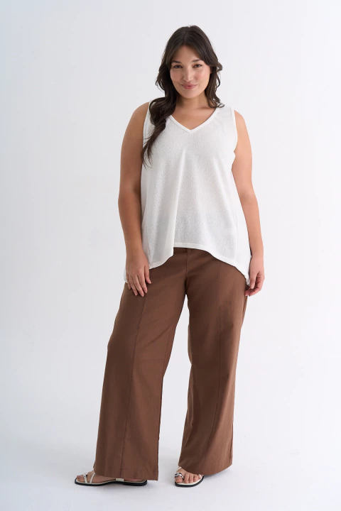 Pantalón LAIA, Chocolate - comprar online