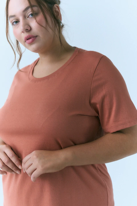 Remera MANDY, Salmón oscuro - comprar online