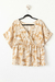 Blusa LAYNA, Camel estampado