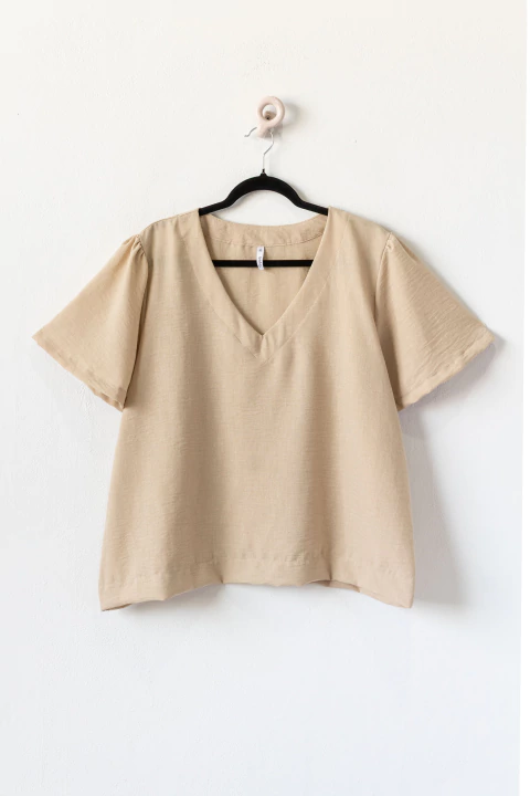 Blusa FLORIANA, Beige - comprar online