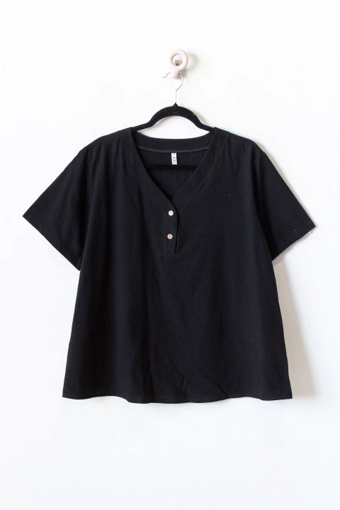Blusa LORELEY, Negro - comprar online